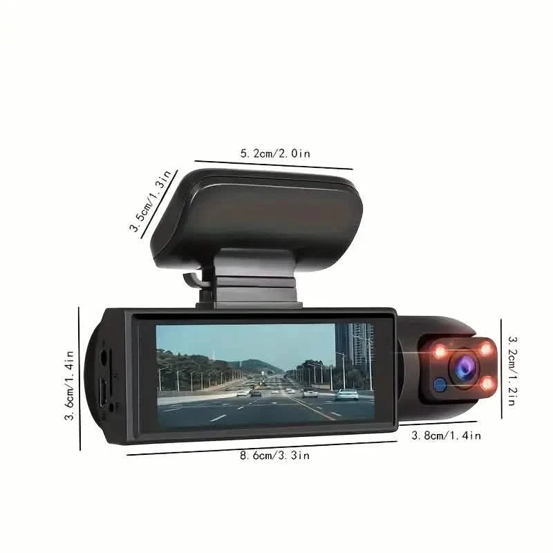 1080P Dual Dash Cam with Front & Rear Recording