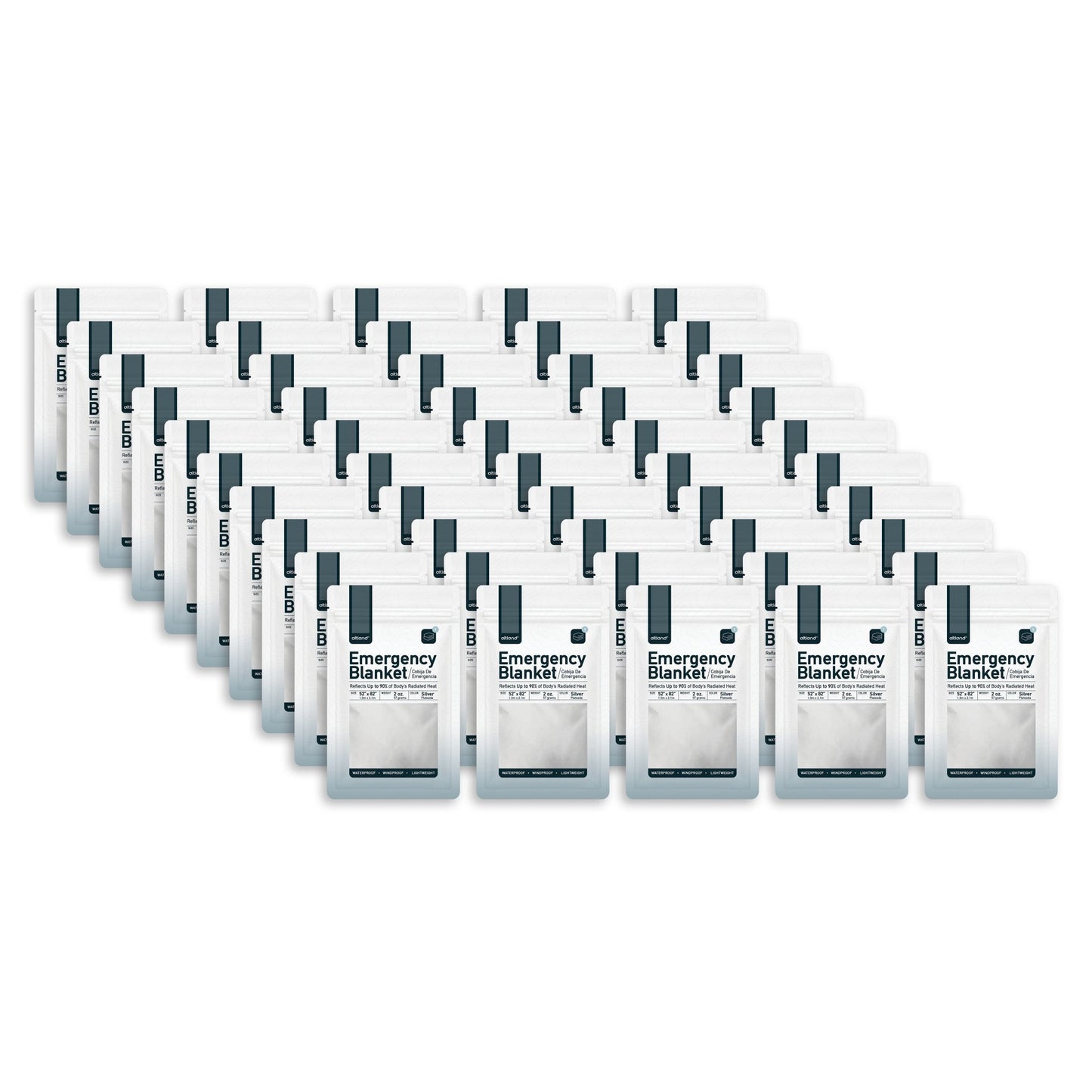 50-Pack Emergency Survival Blankets