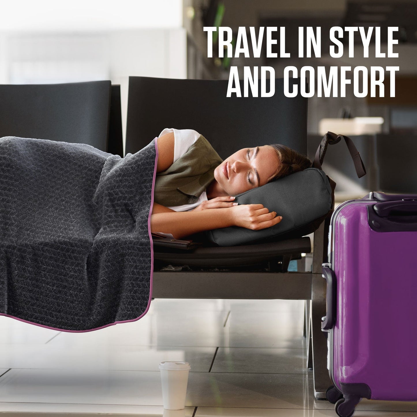 Travel Comfort Blanket & Pillow Set
