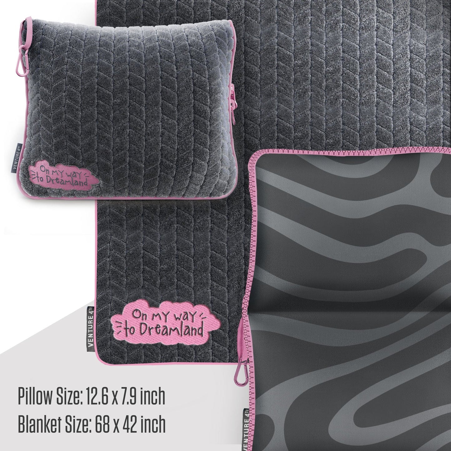 Travel Comfort Blanket & Pillow Set